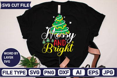 Messy And Bright Svg Cut File,SVGs,quotes-and-sayings,food-drink,mini-bundles,print-cut,on-sale, SVG DesignPlante 503 