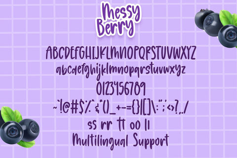 Messy Berry Font Dm Letter Studio 