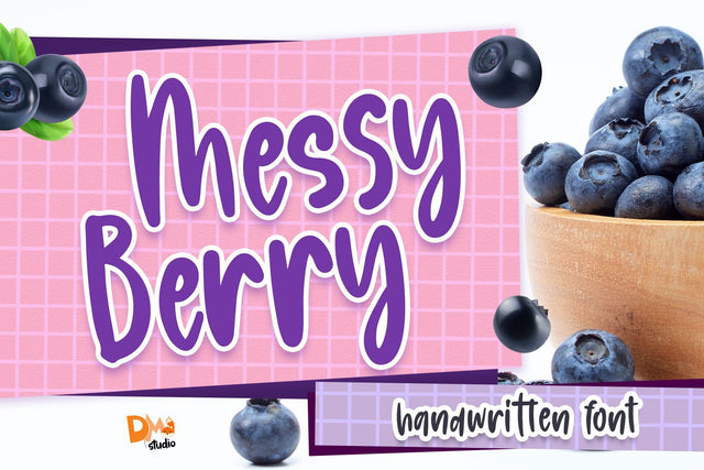 Messy Berry Font Dm Letter Studio 