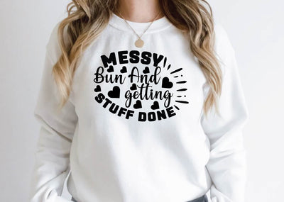 messy bun and getting stuff done SVG farhad farhad 