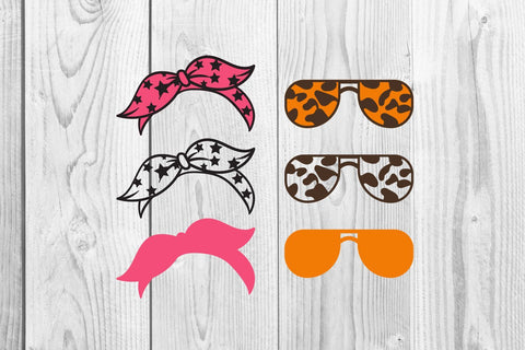 Messy Bun Bandana Mom Life svg Clip Art Graphic SVG dadan_pm 