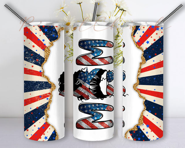 Messy Bun Mom 20oz Skinny Tumbler Sublimation Designs Tumbler for Straight/Tapered Tumbler Design, Messy bun Glitter Tumbler Wrap Png, Mother's Day Tumbler PNG, Mom Life PNG Sublimation PixelChick 