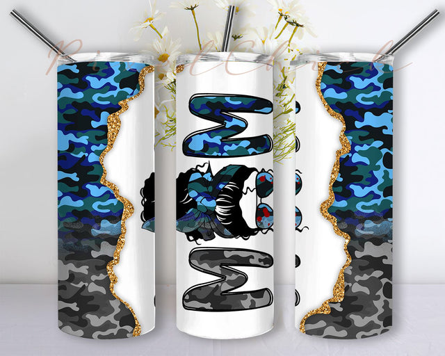 Messy Bun Mom 20oz Skinny Tumbler Sublimation Designs Tumbler for Straight/Tapered Tumbler Design, Messy bun Glitter Tumbler Wrap Png, Mother's Day Tumbler PNG, Mom Life PNG Sublimation PixelChick 
