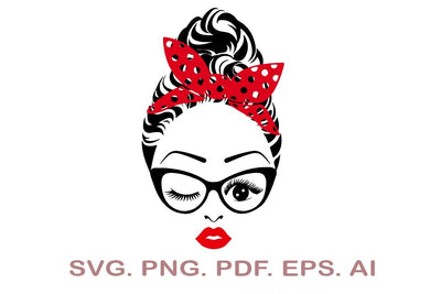 Messy Bun Mom SVG SVG MagicDesignUS 