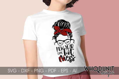 Messy Bun New Year SVG Bundle | 2022 | New Year cut files SVG Whodunit Designs 