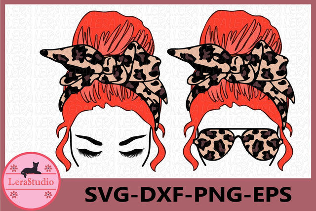 Messy Bun Red Hair svg SVG Lerastudio 