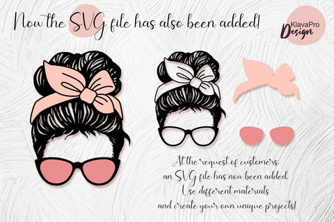 Messy Bun Sublimation. Messy Bun SVG Mom Life bundle Sublimation Klava P 
