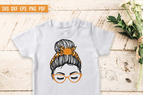 Messy Bun Svg bundle | Fall Messy Bun SVG | Autumn SVG SVG Irina Ostapenko 