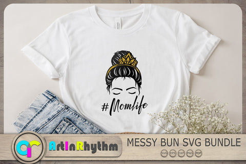 Messy Bun SVG Bundle, Messy Bun Svg, Skull Svg SVG Artinrhythm shop 
