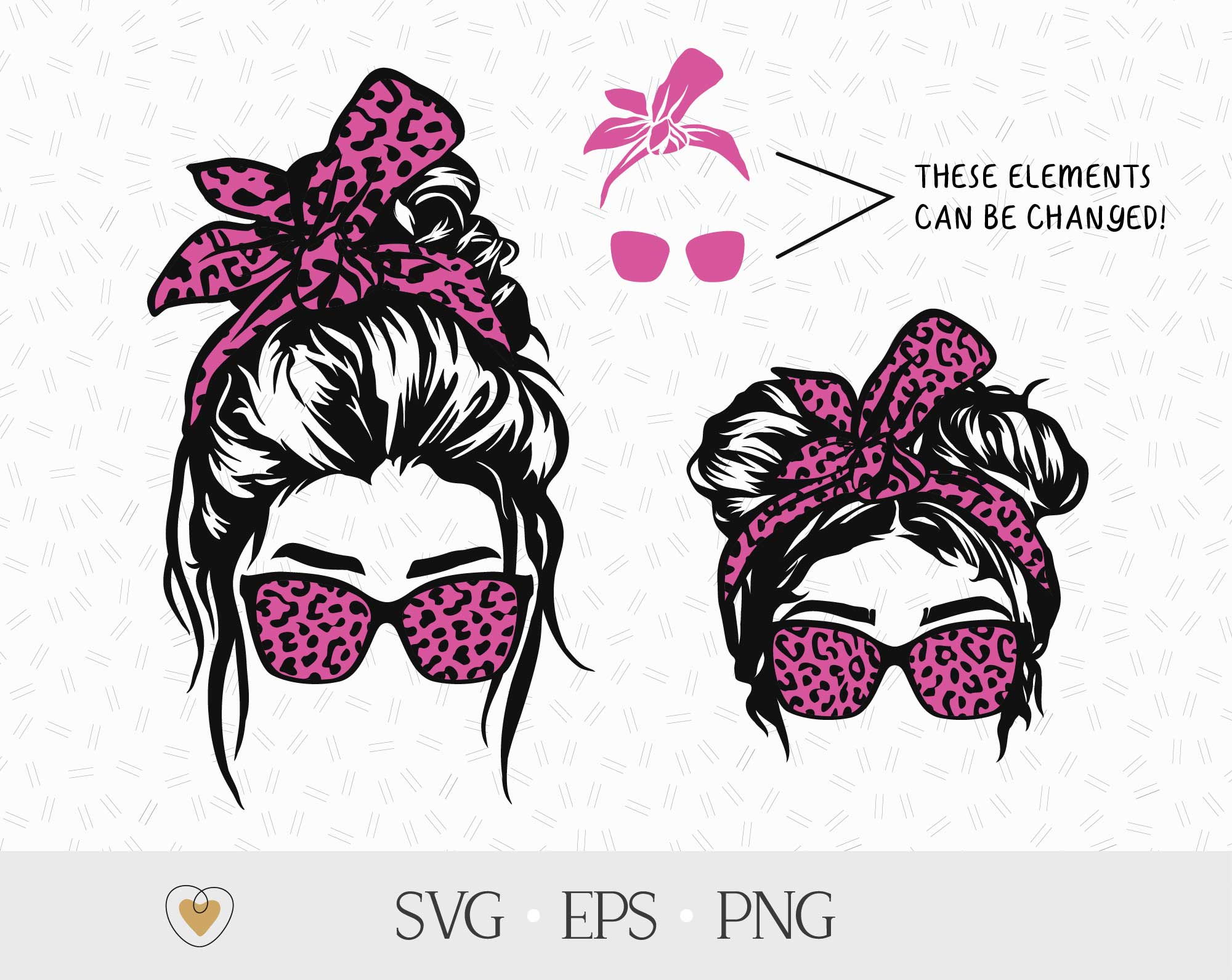 Mom and daughter svg, Messy bun svg, Mom life svg, Leopard print, svg files for cricut - So Fontsy mom-and-daughter-svg-messy-bun-svg-mom-life-svg-leopard-print-svg-files-for-cricut-so-fontsy