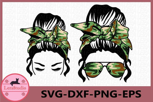 Messy Bun svg SVG Lerastudio 