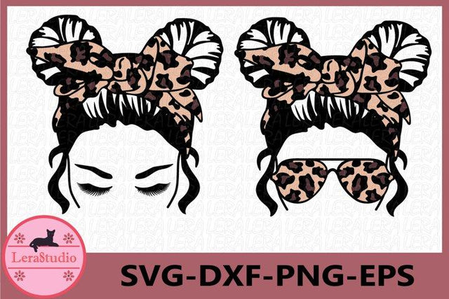 Messy Bun svg SVG Lerastudio 