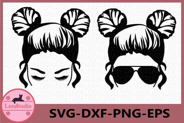 Messy Bun svg SVG Lerastudio 