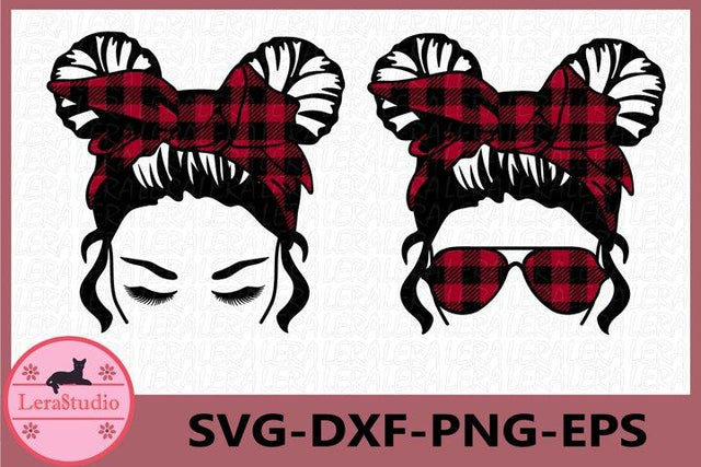 Messy Bun svg SVG Lerastudio 
