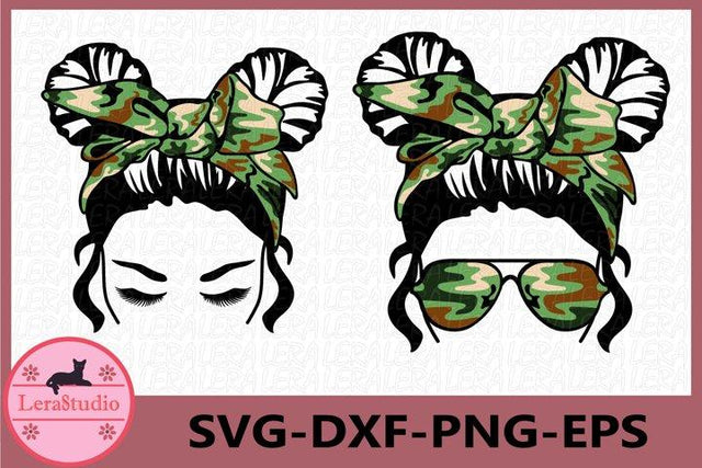 Messy Bun svg SVG Lerastudio 