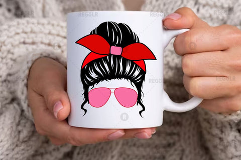 Messy bun SVG SVG Regulrcrative 