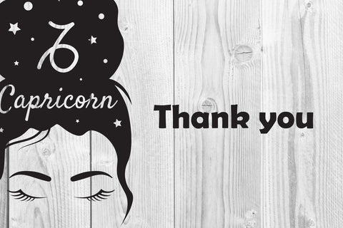 Messy Bun Zodiac Mom Life SVG Clip Art Graphic SVG dadan_pm 