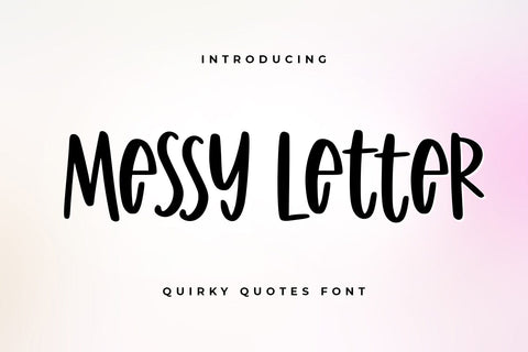 Messy Letter Font Abo Daniel Studio 