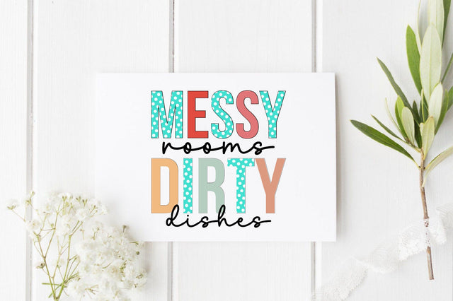Messy Rooms dirty dishes sublimation Sublimation SVGista 