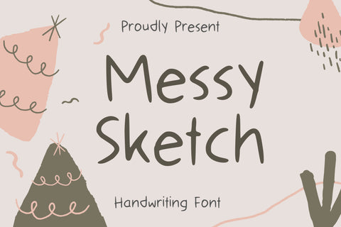Messy Sketch Font Font Aisyah 
