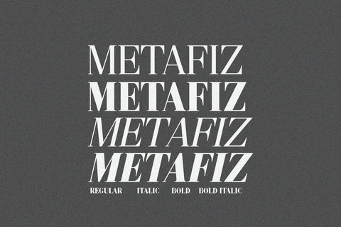 Metafiz - An elegant font Font Javapep 