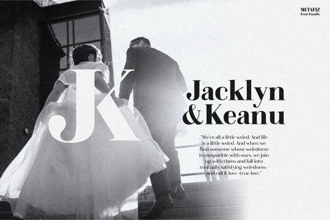 Metafiz - An elegant font Font Javapep 