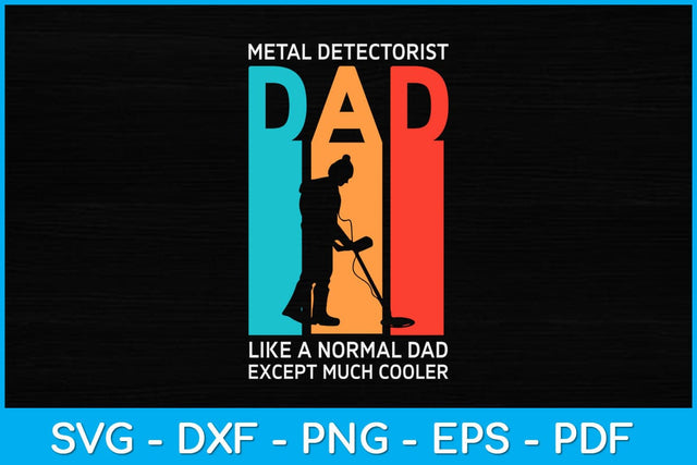 Metal Detectorist Like A Normal Dad Except Much Cooler Svg Design SVG artprintfile 
