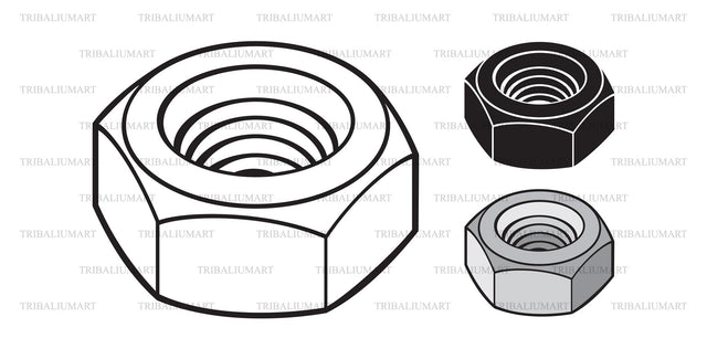 Metal nut SVG TribaliumArtSF 