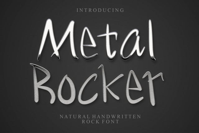 Metal Rocker Font Afandi Studio 