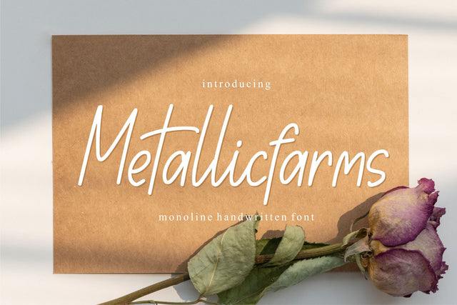 Metallicfarms Font Qwrtype Foundry 