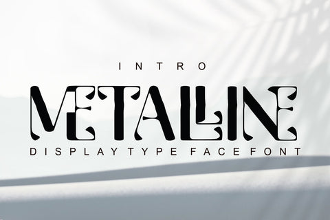 Metalline Font Sulthan studio 