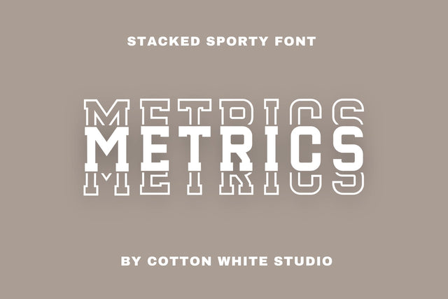 Metrics Font Cotton White Studio 