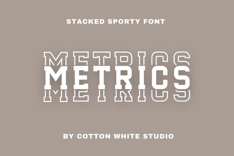 Metrics Font Cotton White Studio 