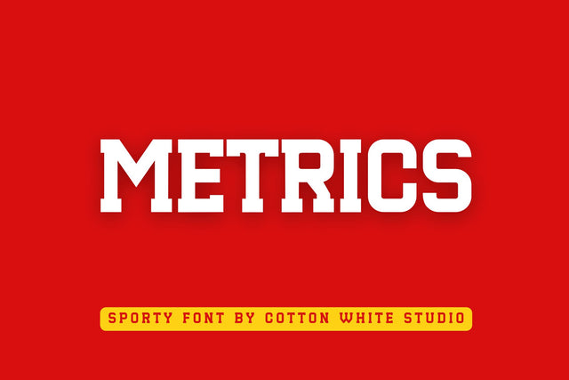Metrics Font Cotton White Studio 