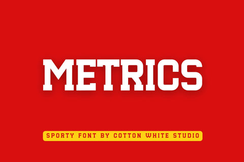 Metrics Font Cotton White Studio 