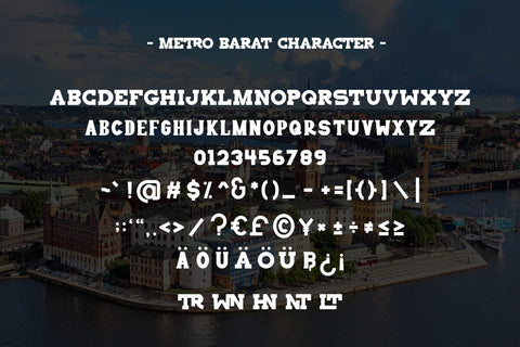 Metro Barat - Modern Slab Serif Font Font Masyafi Studio 