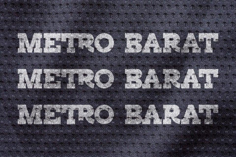 Metro Barat - Modern Slab Serif Font Font Masyafi Studio 