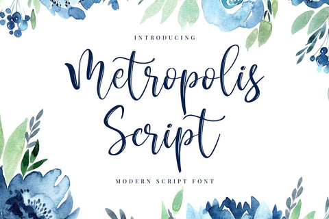 Metropolis Script Font R. Studio 