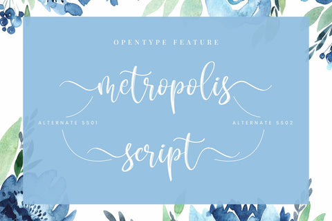 Metropolis Script Font R. Studio 