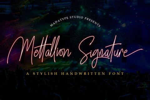 Mettallion Signature Font Madatype Studio 