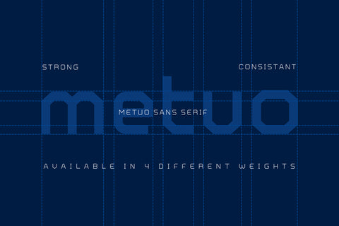 Metuo Font twinletter 