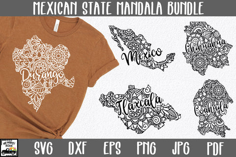 Mexican State Mandala SVG Bundle - 33 Mexico State Files SVG Old Market 