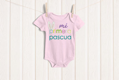 Mi Primera Pascua Spanish Easter Applique Embroidery Embroidery/Applique Designed by Geeks 