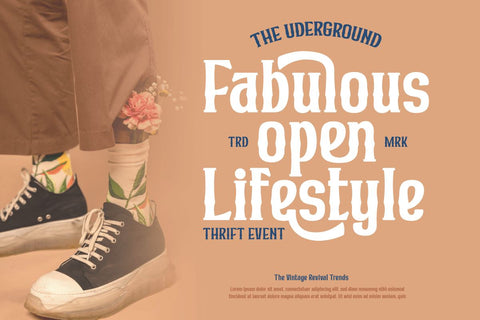 Mibundi | Retro Condensed Font Font twinletter 