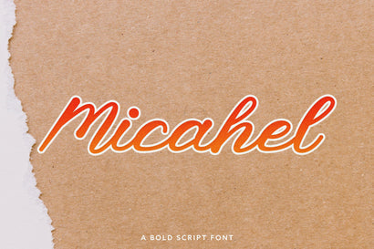 Micahel Script Bold Font Jun Creative 
