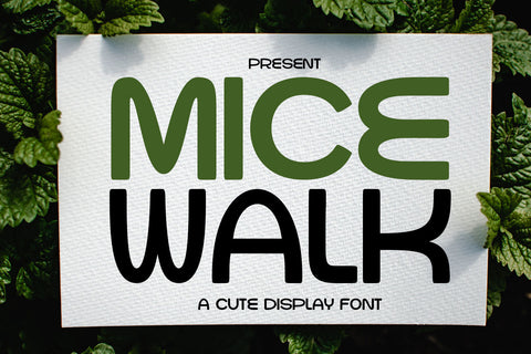 Micewalk Font JH-CreativeFont 