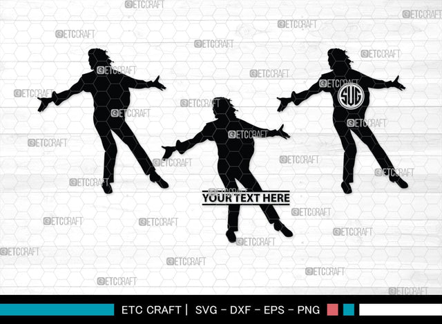 Michael Jackson Monogram, Michael Jackson Silhouette, Michael Jackson SVG, Jackson Svg, Pop Singer Svg, Rockstar Svg, SB00387 SVG ETC Craft 