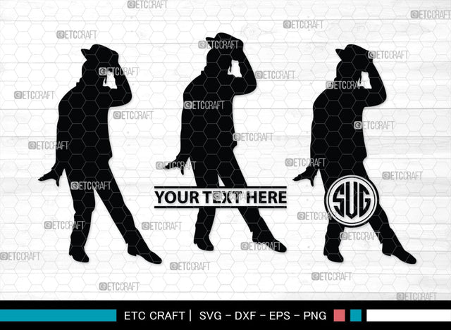 Michael Jackson Monogram, Michael Jackson Silhouette, Michael Jackson SVG, Jackson Svg, Pop Singer Svg, Rockstar Svg, SB00387 SVG ETC Craft 