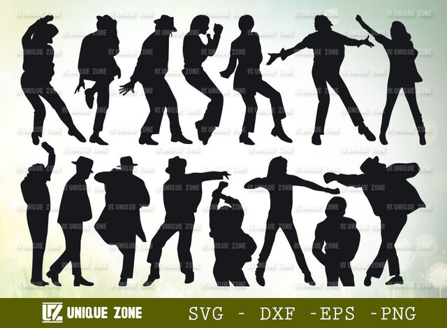 Michael Jackson SVG Cut File | Pop Singer Svg | Rockstar Svg | Rap Music Svg | Singer Svg | Pop Stars Svg | SVG Unique Zone 