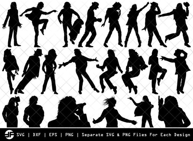 Michael Jackson SVG | Silhouette Bundle | SVG Cut File SVG ETC Craft 